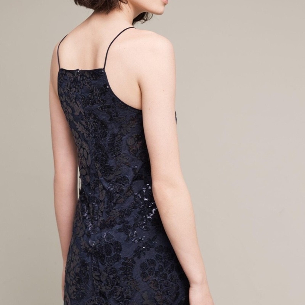Lucy Paris Navy Sequined Dress